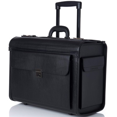 Alpine Swiss Rolling 17'' Laptop Briefcase on Wheels Attache Lawyers Case Legal