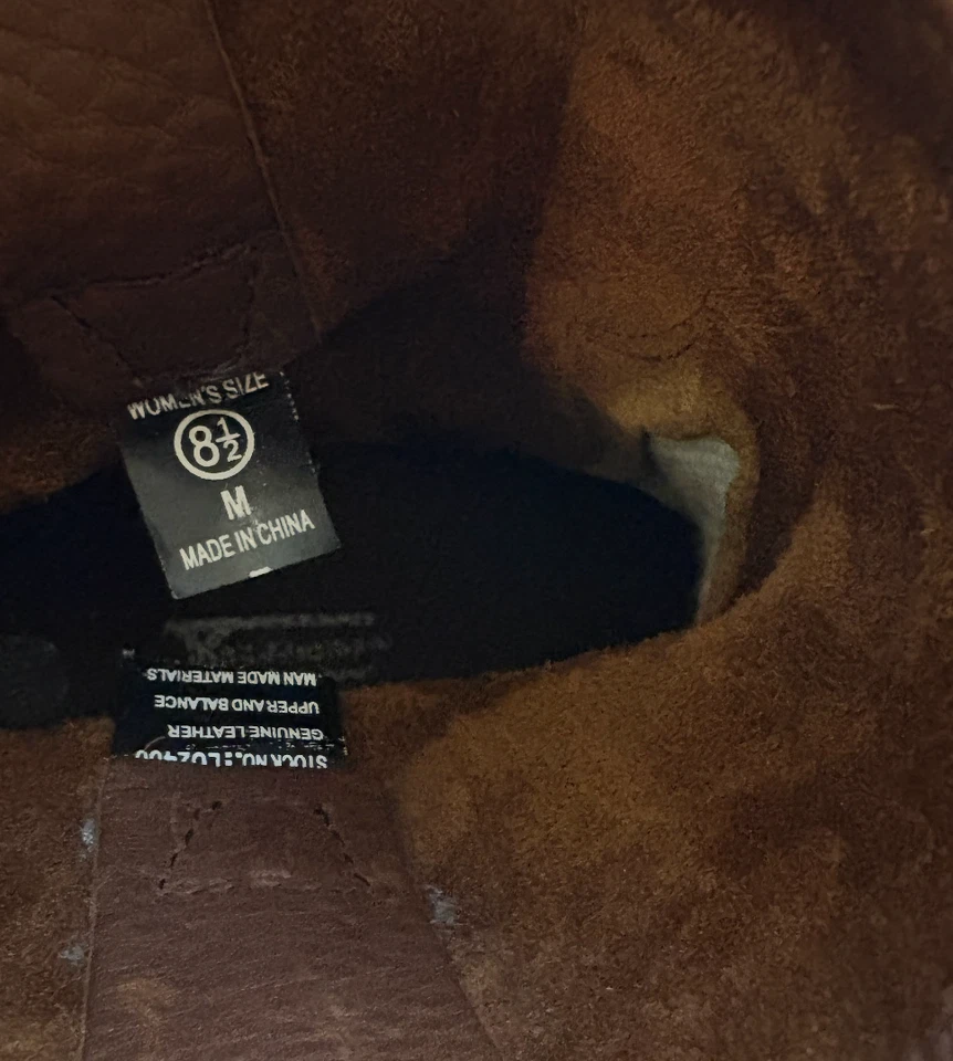 XELEMENT Mujer BOTINES MOTO CUERO MARRÓN | Talla 8.5 Foto 2 de 4