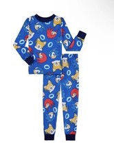 Sonic the Hedgehog Boys Size 6 Snug Fit Long Sleeve Top Sleep Pants Pajamas