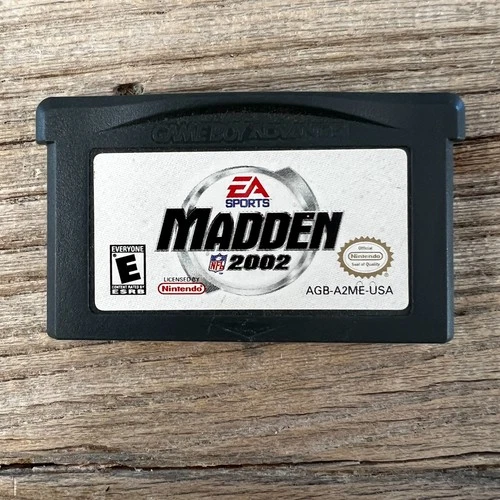 Madden NFL 2002 Nintendo Game Boy Advance GBA Authentic Tested