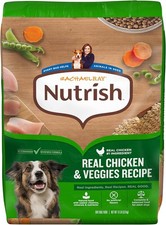 Nutrish Rachael Ray Adult Dry Dog Food Real Chicken & Veggies Recipe, 13 lb. Bag 2.69 per pound