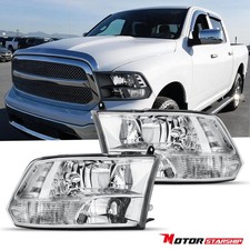 New Chrome Front Lamp Headlights For 11-2018 Dodge Ram 1500 2500 3500 4500 5500