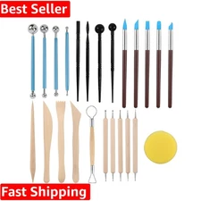 24-Piece Kids Polymer Clay Sculpting Tools Kit – Ideal for Creative Artistry