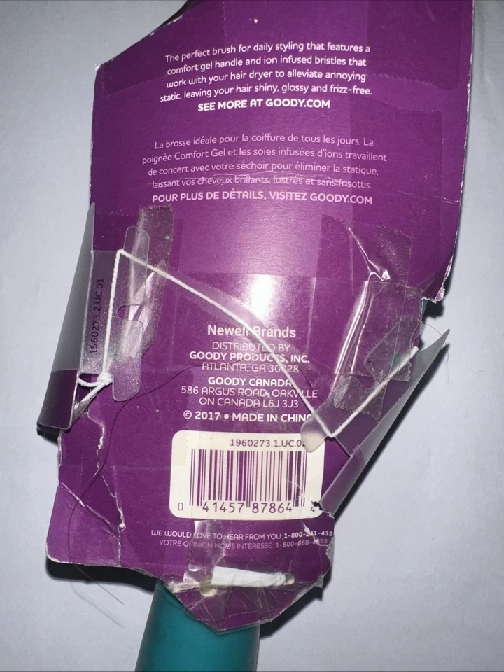 Goody винтажные щетки для волос комфортный гель захват - Изображение 3 из 3