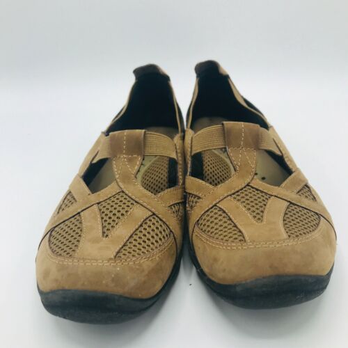 Clarks Sandalia Sin Cordones Zapato para Caminar Gamuza Cuero Malla 85748 Mujer 6M - Imagen 2 de 9