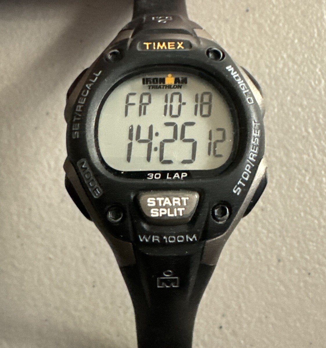 Timex Ironman Watch Women Indiglo Digital Black Blue WR 100M 