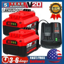 6.0Ah For Craftsman V20 20 Volt MAX Battery / Charger CMCB204 CMCB202 CMCB201