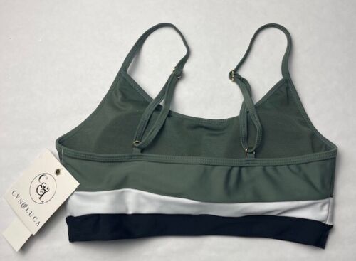 NUEVO CON ETIQUETAS Cyn & Luca Verde Ejército BIKINI parte superior inferior MEZCLA Y COMBINA talla S M L XL - Imagen 5 de 12