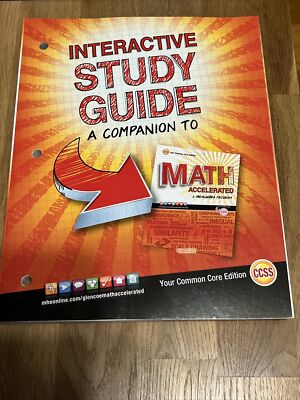Glencoe INTERACTIVE STUDY GUIDE COMPANION Math Accelerated 2014 McGraw Hill NEW