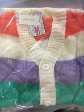 Lularoe MEDIUM LUCILLE CARDIGAN RAINBOW STRIPES NWT M
