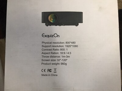 Wi-Fi対応　ExquizOn スマートミニプロジェクター Wi-Fi対応 ExquizOn スマートミニプロジェクター