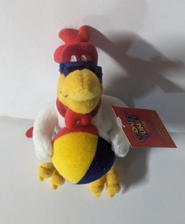 NOS RARE  1999 Looney Tunes Foghorn Leghorn 7" August Summer Fun Plush