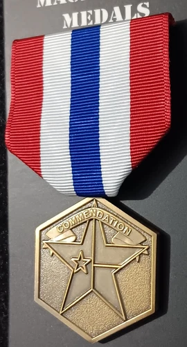 TXSG Texas State Guard Commendation Medal - Moiré Ribbon