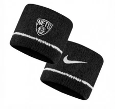 Nike Unisex Dri Fit Wristbands Brooklyn Nets NBA Basketball NWT
