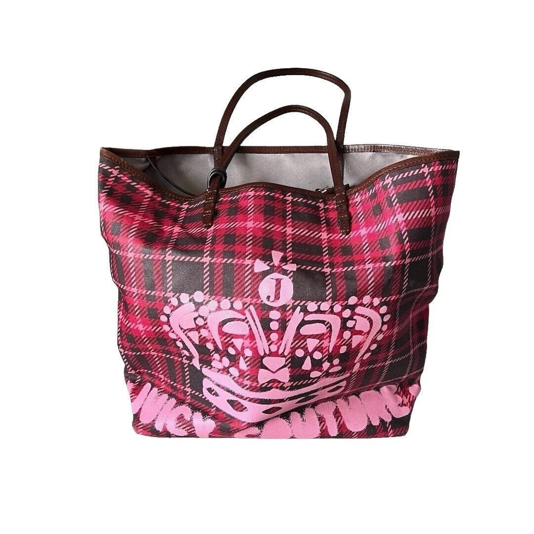 Женские сумки с короткими ручками в клетку Juicy Couture и сумки