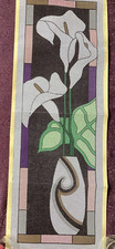 Needlepoint Interlock Canvas Exclusively Arleen 588 Vase With Calla Lily 14 Ct