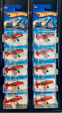 Hot Wheels 2004 # 076 First Edition 76/100 Madd Propz Red USA Card - Lot of 10