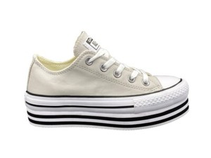 converse plataforma gris