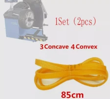 2PCS Wheel Balancer Machine Transmission PU Belt 3 Concave 4 Convex 85cm
