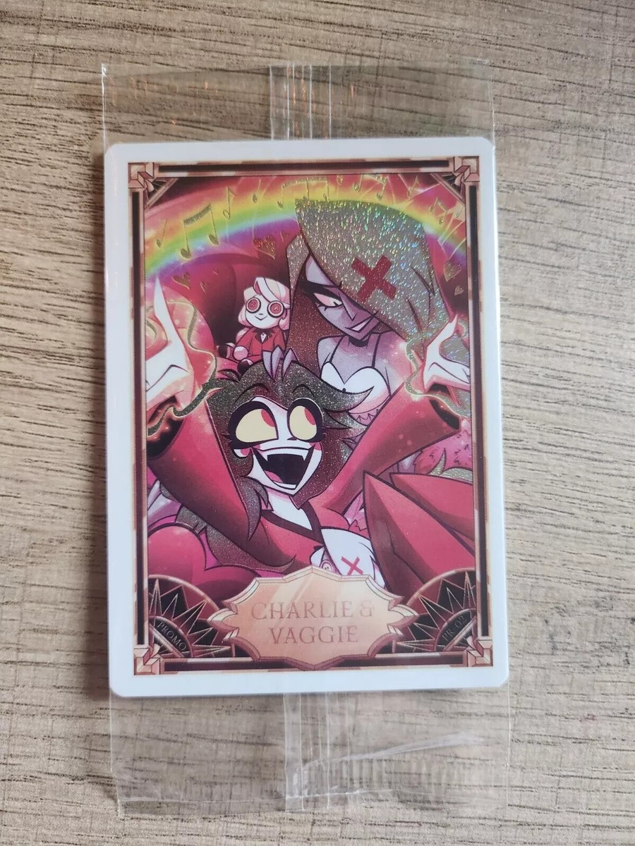 Hazbin Hotel Trading Card Charlie And Vaggie Foil Promo Card