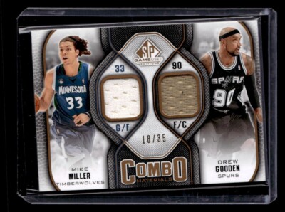 2009-10 SP Game Used Combo Materials #'d/35 Mike Miller /Drew Gooden Card #CM-MD
