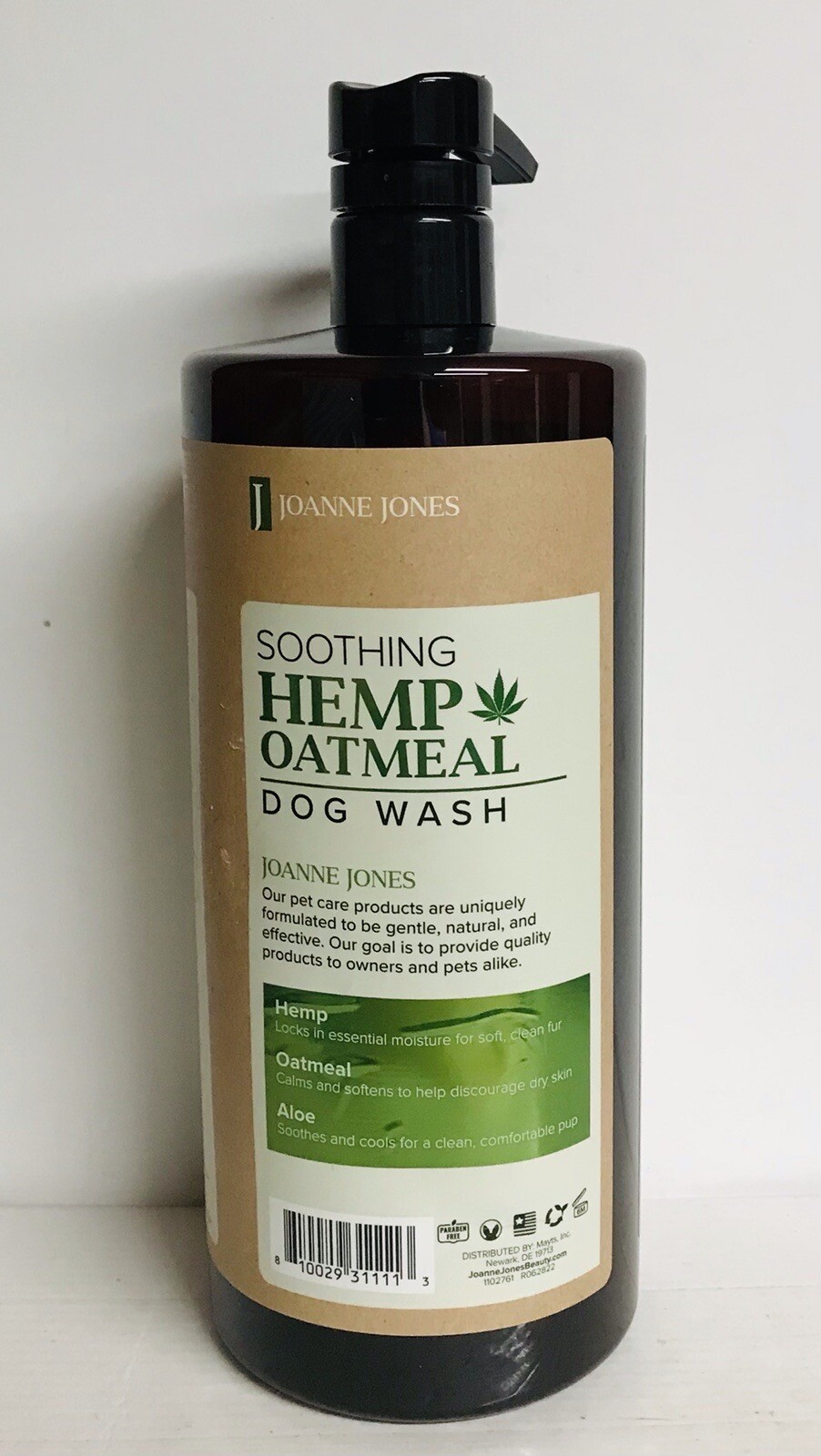 Joanne Jones Pet Care ~ Soothing Hemp Oatmeal Dog Wash 32 fl oz
