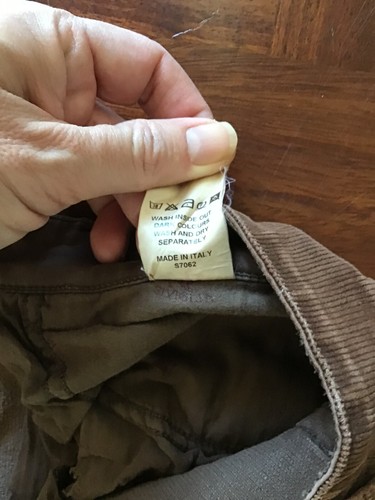 SIVIGLIA Pantalone da lavoro uomo Pantaloni Fustagno Marrone Trousers pants 38 - Foto 10 di 11