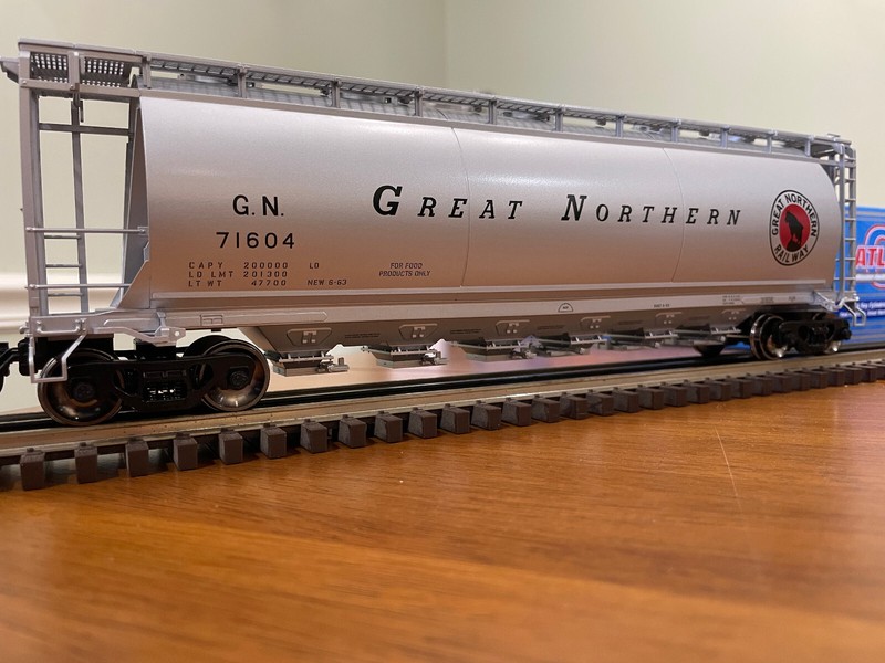 Atlas O Great Northern GN 6 Bay Cylindrical Hopper-Used [2 rail] #71604 7342-2