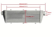 23x8x2 Fmic Universal Aluminum Turbo Intercooler 2.25 Inletoutlet 57mm 23x8x2 Fmic Universal Aluminum Turbo Intercooler 2.25 Inletoutlet 57mm