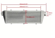 23"x8"x2" FMIC Universal Aluminum Turbo Intercooler 2.25'' inlet/outlet 57mm