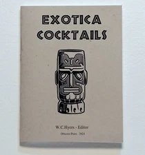 6 for Price of 4 Exotica Cocktails Drink Recipe Books - Free Shipping!
