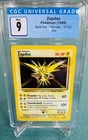 Pokemon CGC 9 MINT 1999 Base Set Holo Rare Zapdos WOTC 16/102 Blazing Beauty!