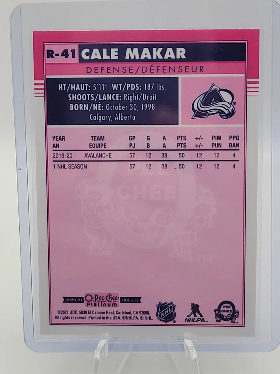 2019-20 O-Pee-Chee Platinum Thrilling Finishes Rainbow Autographs #TF22 Cale Makar B - NM-MT