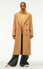 Zara Camel Overcoat Size M