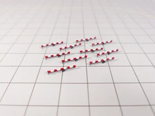 10x Wheeled AIRPORT ROAD/TAXIWAY BARRIERS Aircraft GSE Models 1:400 Diorama