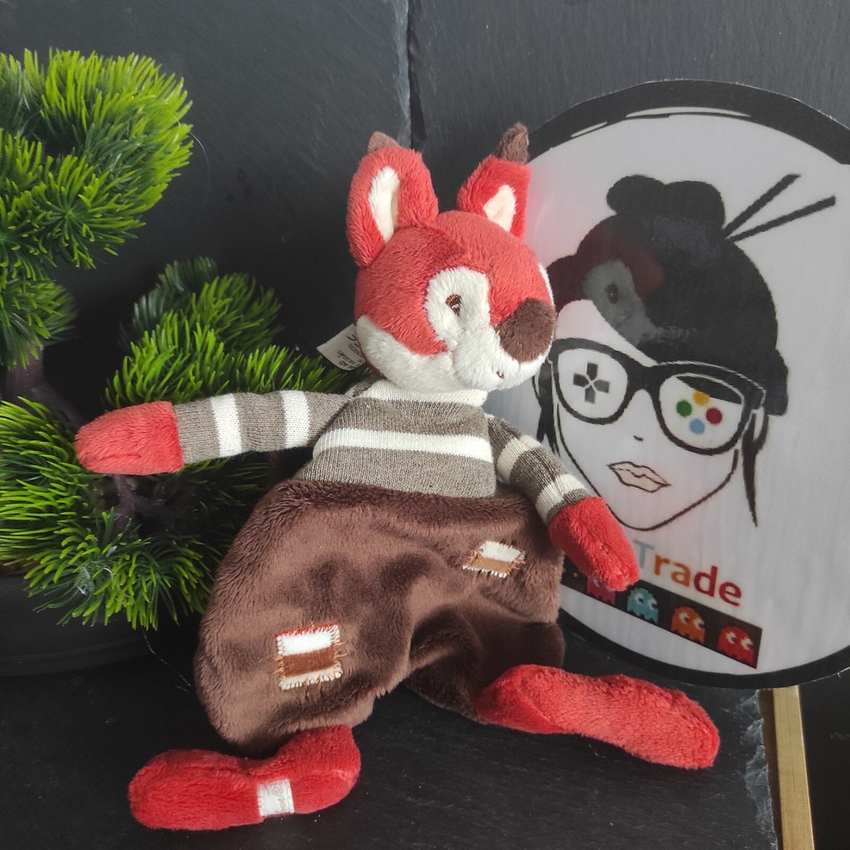 Doudou Gipsy Renard Orange Baguette Magique Abracadabra