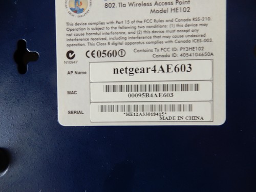 PUNTO DE ACCESO NETGEAR 802.11a HE 102 5GHz 54MBps - Imagen 14 de 17