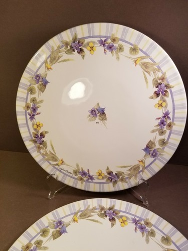Nature's Sketchbook Marjolein Bastin Hallmark Cake Desert Plate 10 1/2" Violets - Picture 6 of 8