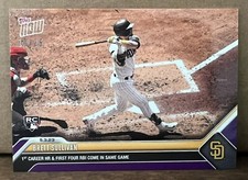 2023 Topps Now #228 Brett Sullivan San Diego Padres RC Purple Parallel 14/25