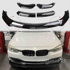For BMW 3 Series F30 2012-2019 Front Bumper Lip Splitter Spoiler Body Kit Glossy