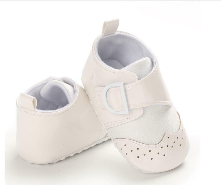 Newborn Baby Boy Crib Shoes Infant Oxford Booties PreWalker First Step
