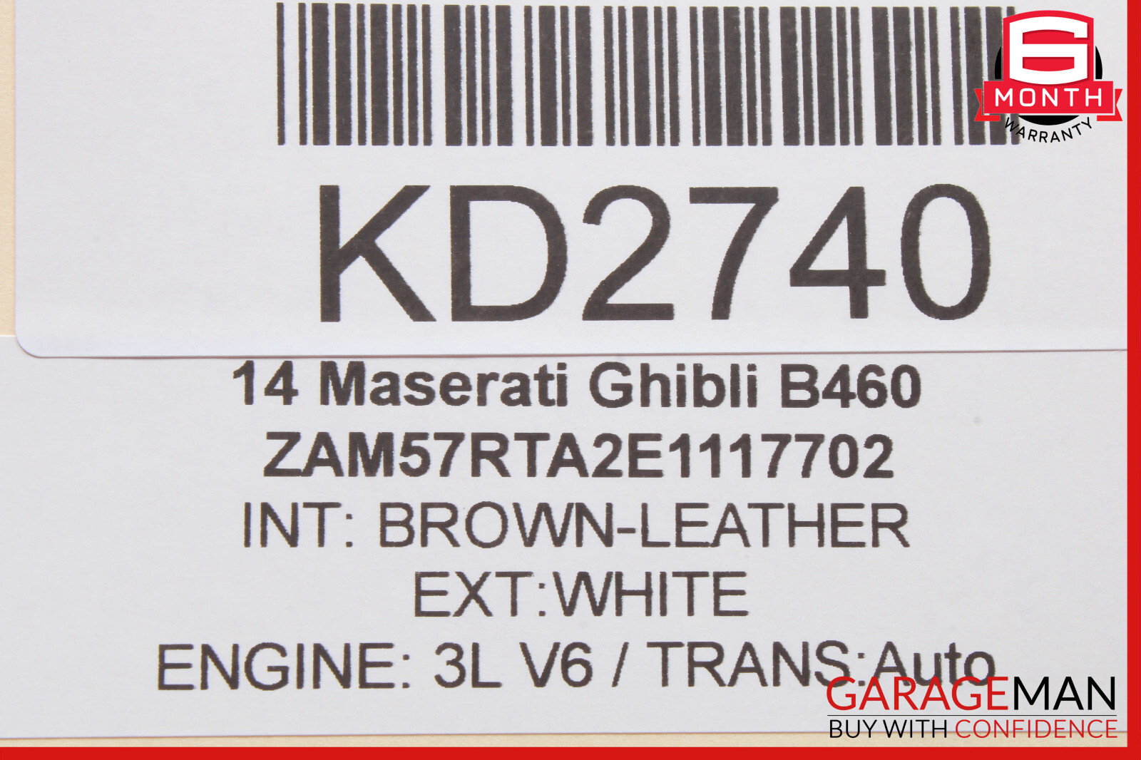 14-17 Maserati Ghibli Radio CD Player Head Unit Receiver 06700301980 OEM