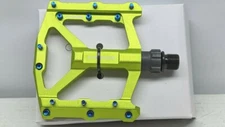 Exustar E-PB557-RD green alloy MTB platform pedals EPS