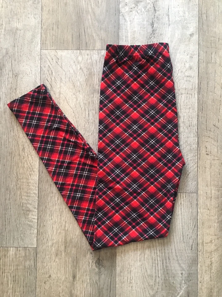 Leggings a Cuadros Navideños Suaves M L Vacaciones A Cuadros OS Foto 2 de 4