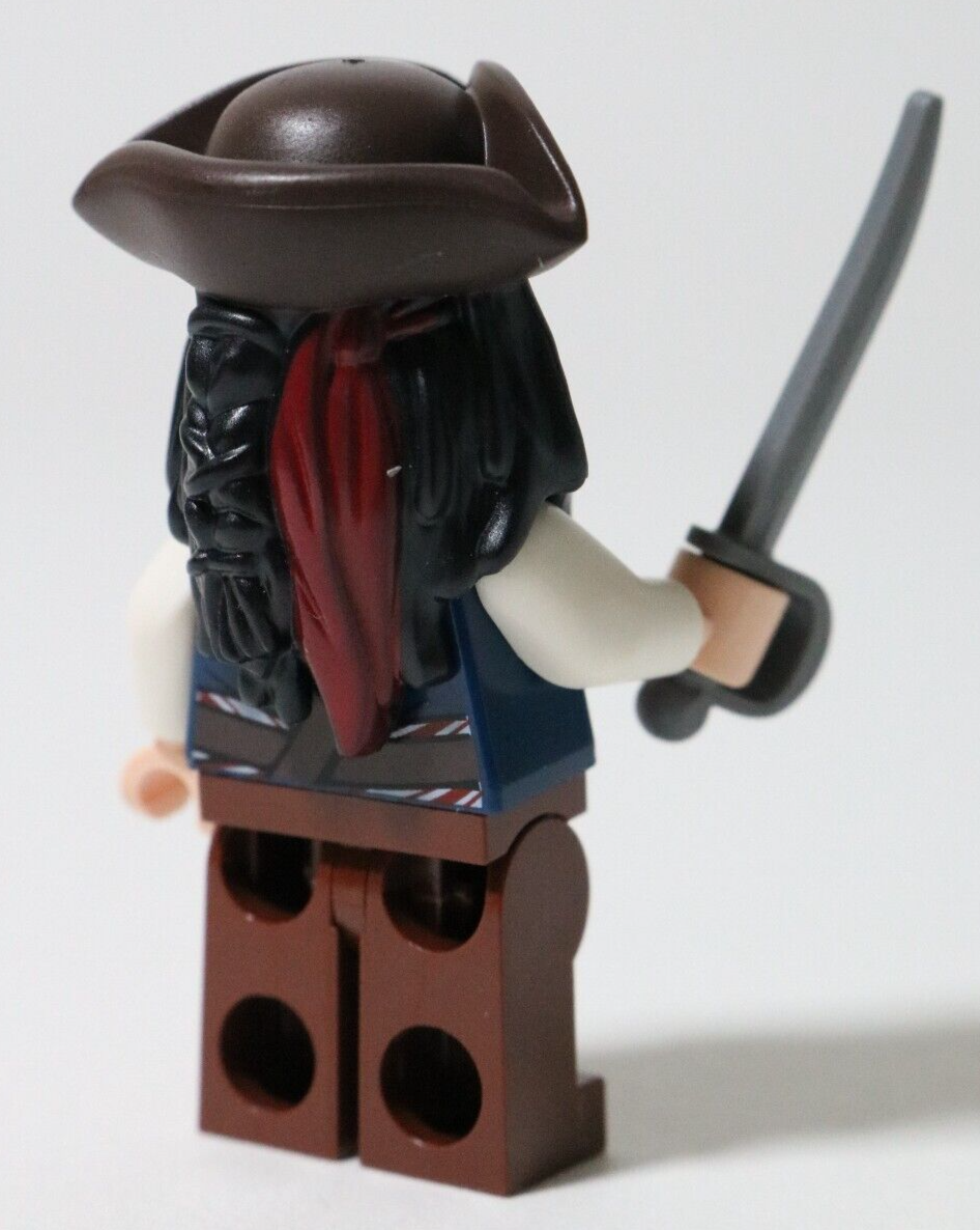 LEGO Captain Jack Sparrow Minifigure Pirates Of The Caribbean Genuine eBay