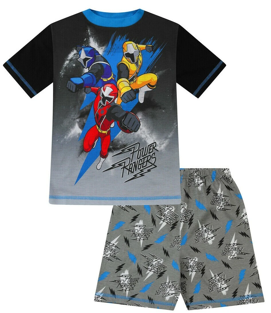 Official Power Rangers Ninja Steel Short Pyjamas Boys