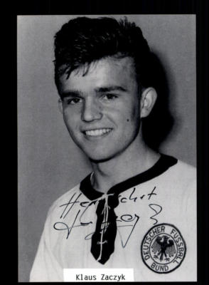  Klaus ZACZYK (HSV/DFB) – Photo Autographe Originale – Fußball Deutschland
