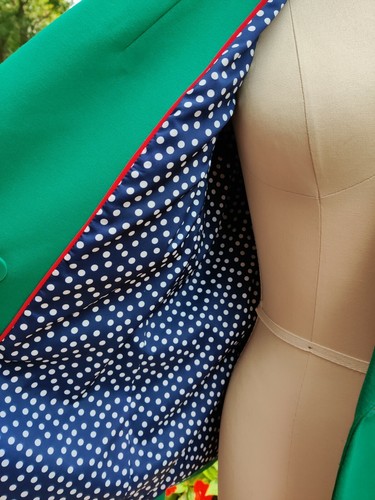 Blazer Gabriella BODEN Verde Doble Pecho Ponte Nuevo Sin Etiquetas Talla EE. UU. 12R o REINO UNIDO 16R $180 - Imagen 8 de 12