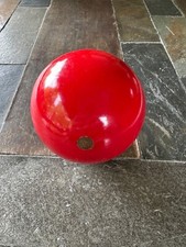 Red Bocce Ball Sportcraft 100 mm Contender Series Wooden Ball Never Used