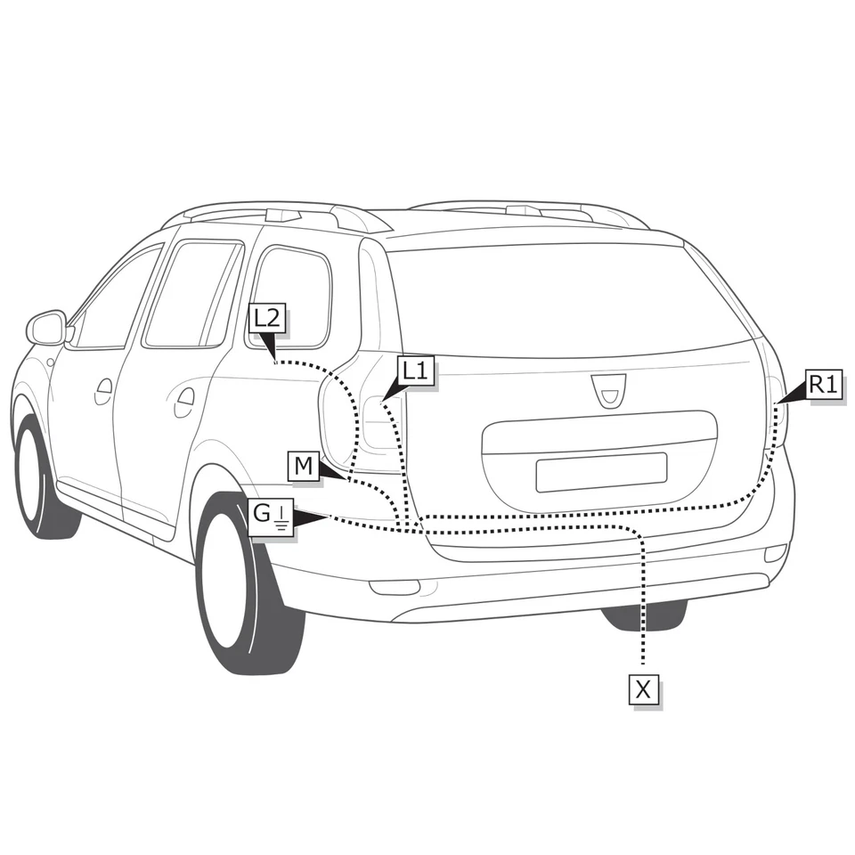 Anhängerkupplung starr für Dacia Logan MCV II 13-20 mit 13polig spezi. - Bild 4 von 4